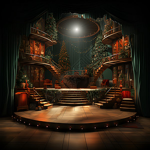 魔幻舞台设计背景图片