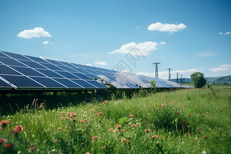 未来的能源太阳能光伏背景图片