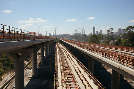 建筑的交通铁路背景图片