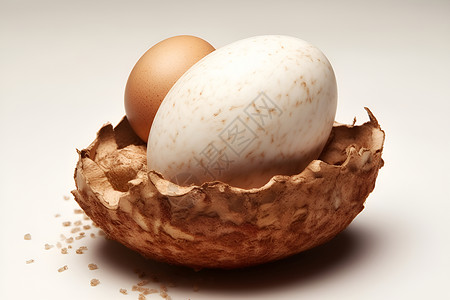 农业的斑点鸡蛋背景图片