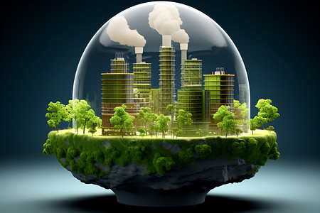 臭氧污染能量工厂设计图片