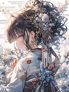 美丽花仙子背景图片