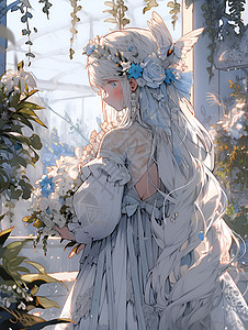 仙女般的花园女王背景图片