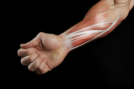 肌腱损伤强健的人类胳膊肌肉设计图片