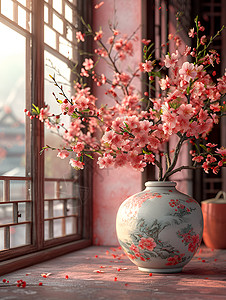 中式古风的茶馆背景图片