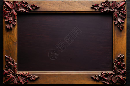 木质的相框背景图片