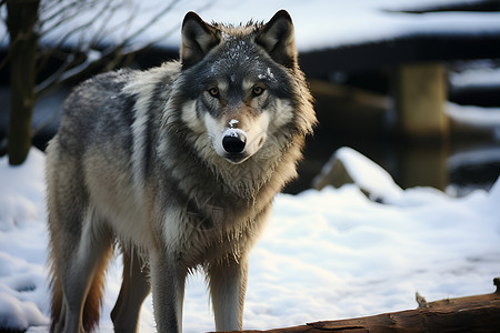 野生的动物狼背景图片