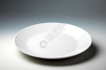 白色陶瓷白色的陶瓷盘子背景