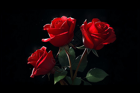红玫瑰之恋背景图片