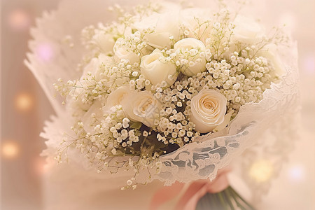 桌面上浪漫的花朵背景图片