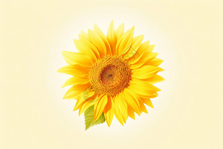 太阳花的微笑的创意插图背景图片
