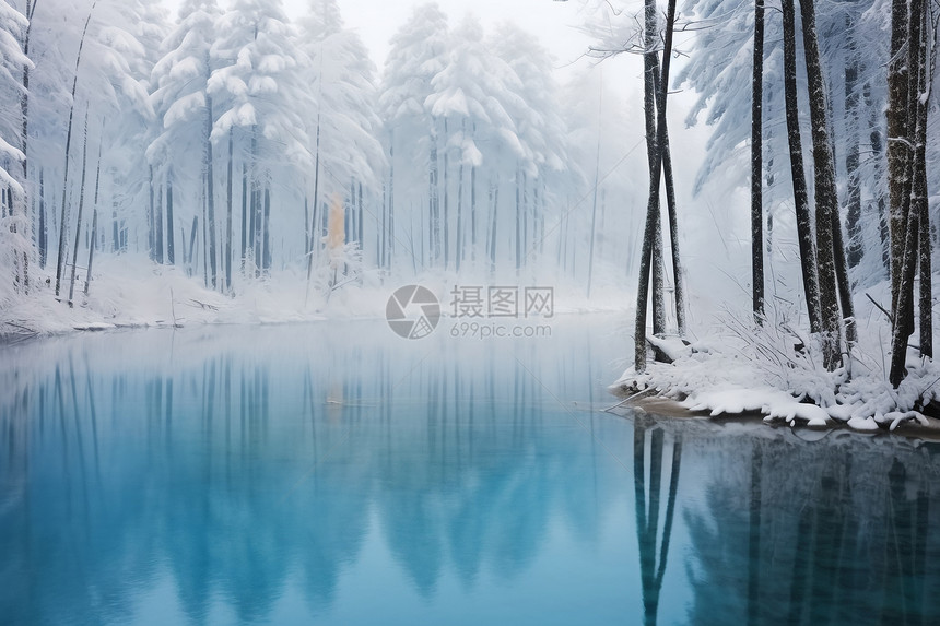 冬日幻境的美丽景观图片
