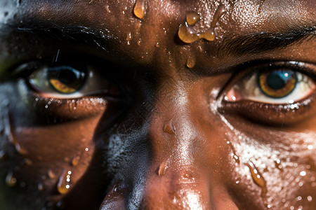 汗水不惧的马拉松运动员背景图片