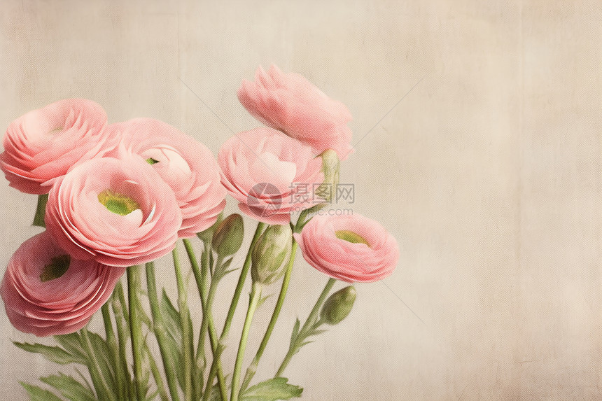 粉色的美丽花朵图片