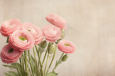 粉色的美丽花朵背景图片
