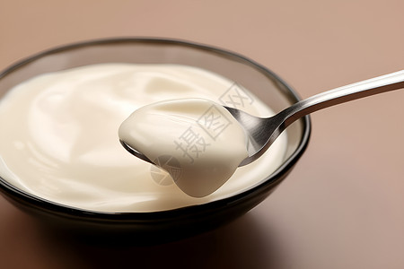 低脂低糖美味的酸奶背景