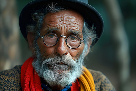 沧桑感的外国老人高清图片