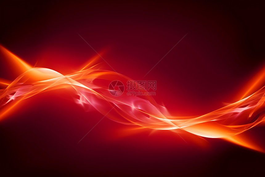 红色的波浪（背景素材）图片