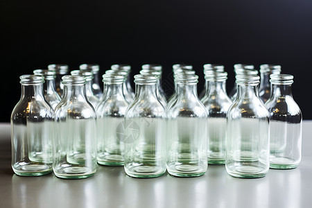 玻璃瓶的序列背景图片