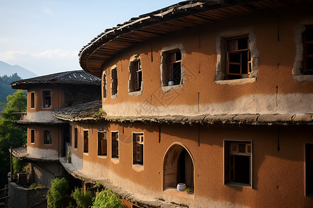 福建传统建筑背景图片
