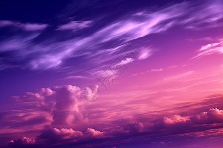 粉色天空背景图片