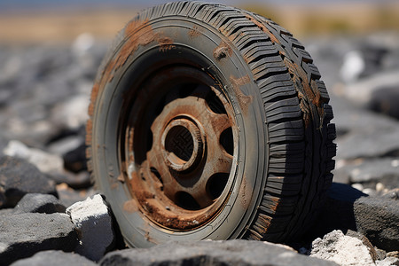 废旧轮胎背景背景图片