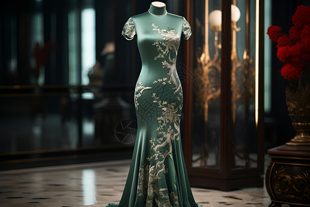 优雅之美的旗袍背景图片