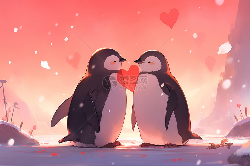 企鹅的爱情图片