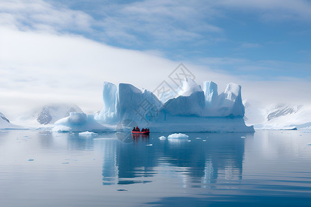 冰川之旅背景图片