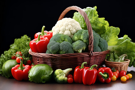 蔬菜的盛宴背景图片