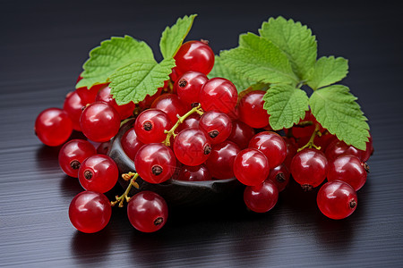 新鲜红色浆果背景图片