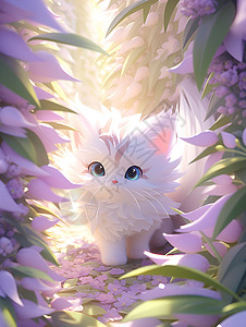 梦幻乐园中的猫咪背景图片