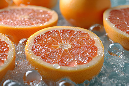 水果葡萄柚背景图片