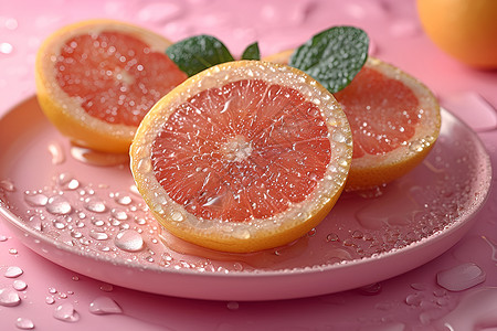 葡萄柚水果背景图片