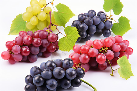 丰收水果素材丰收的紫葡萄背景