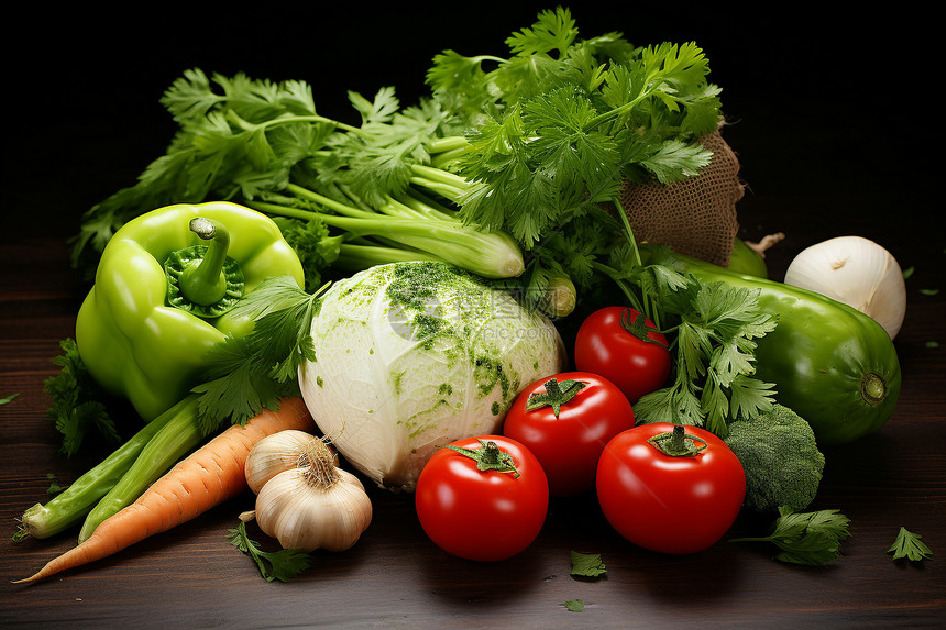 丰盈营养的蔬菜图片