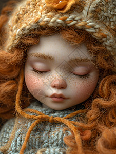 迷你可爱的3D毛毡玩偶背景图片