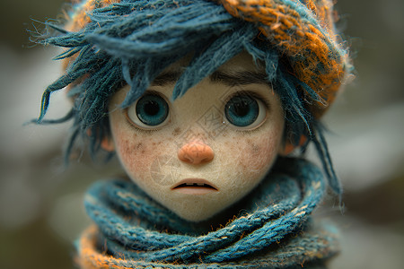 精致可爱的毛毡玩偶背景图片