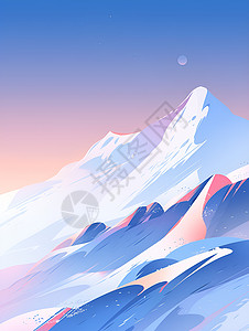 雪山之美背景图片