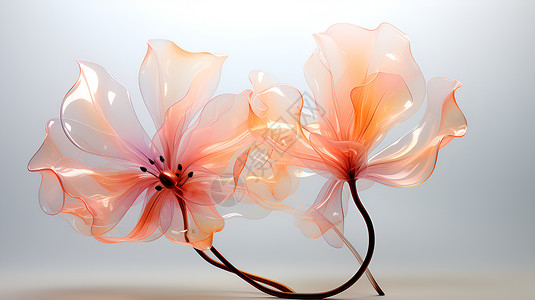 幻彩玻璃的花朵背景图片