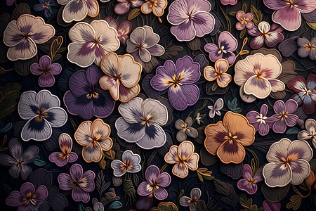 紫色的小花背景图片