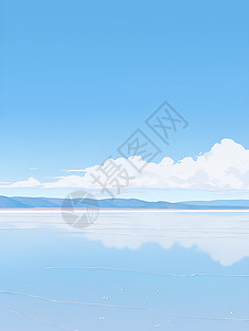 湖泊静谧之美背景图片