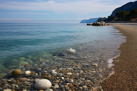 户外清澈的海水背景图片