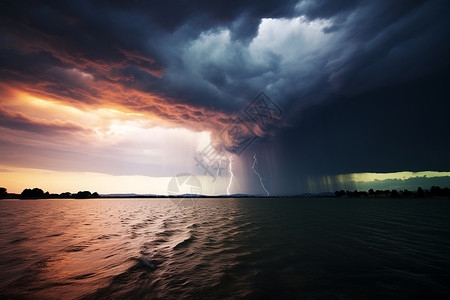 海上风暴背景图片