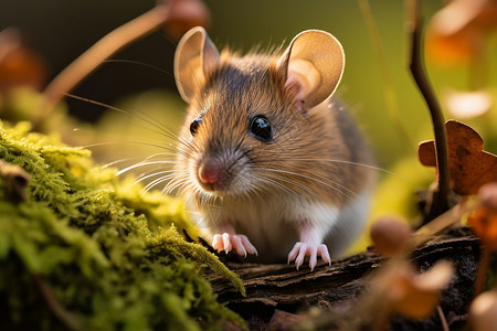 可爱的小老鼠背景图片