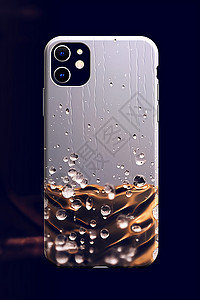 水波纹艺术手机壳背景图片