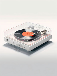 音乐盒子色彩绚丽的唱片机设计图片
