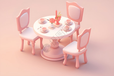 梦幻餐椅背景图片