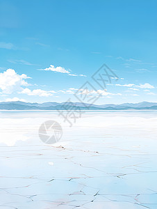 湖光山色的自然美景背景图片
