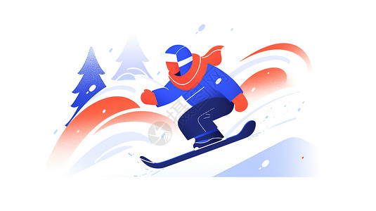 滑雪的运动男性背景图片